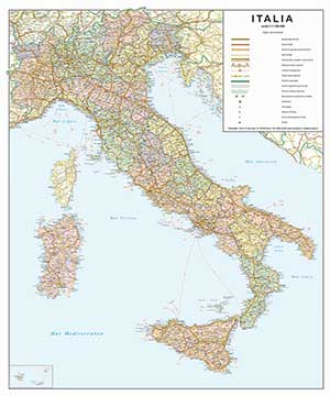 italia politico stradale cartografica visceglia