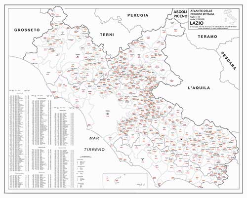 Regione Lazio con CAP