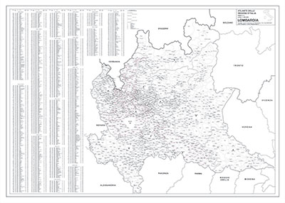 carta geografica della Lombardia