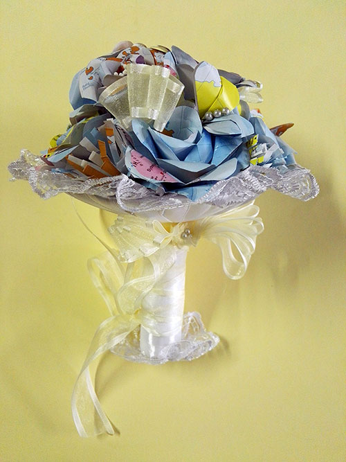 bouquet da sposa personlazziato cartografica visceglia