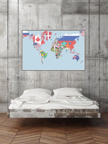 Planisfero Boetti CARTOGRAFICA VISCEGLIA