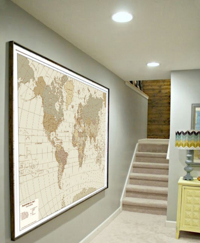 planisfero antichizzato cartografica viscegli