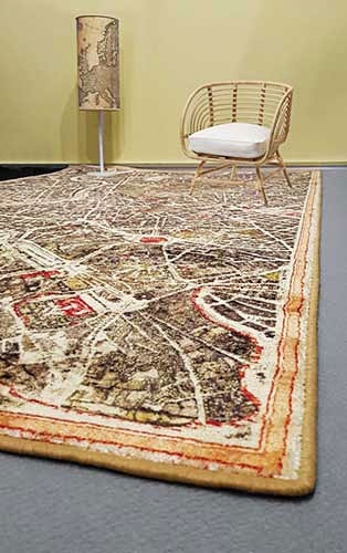 Decorating with geographical maps, many ideas for all environments