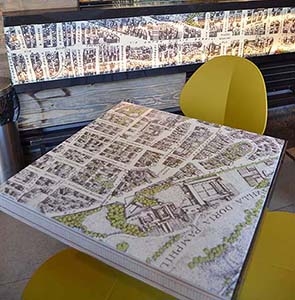 Arredare un bar o un ristorante con le carte geografiche anche personalizzate
