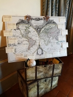 Cartografia d'arancio: celebra il matrimonio con le carte geografiche