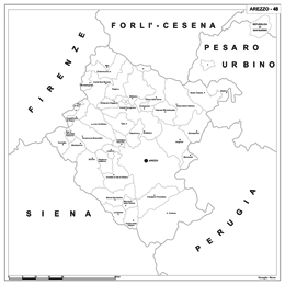 carta geografica delle 110 province d'Italia