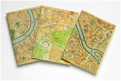 Quaderni di viaggio con carte geografiche